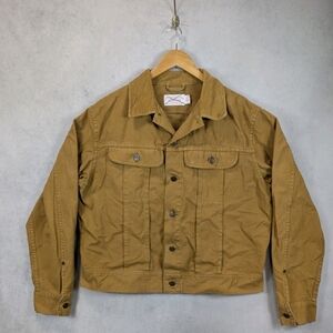 Men's Workwear Canvas Jacket in Brown - Durable Everyday Coat